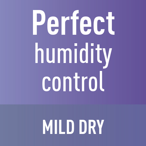 Функцията Perfect Humidity Air управлява влажността на въздуха и не допуска прекомерното му изсушаване. Поддържа относителна влажност в помещението до 10% по-висока, отколкото при охлаждане. Идеално за сън при включен климатик.