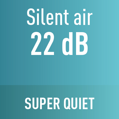 С технологията Super Quiet е тихо като в библиотека. Вижте стойността за всеки модел в техническата документация.